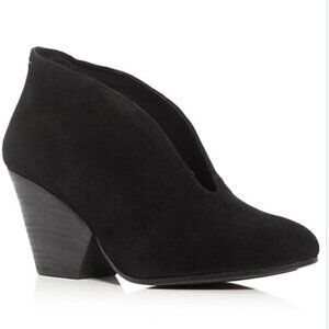 Eileen Fisher Iman Cutout Wedge Bootie Black Suede